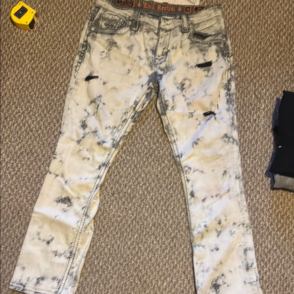 Rock Revival Jeans: Ben Alt Strait Size: W38/L32/17 1/2 Inseem